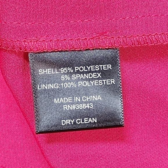 Sam Edelman Red Bow Front Sheath Strapless Dress Size 10 - Picture 10 of 13